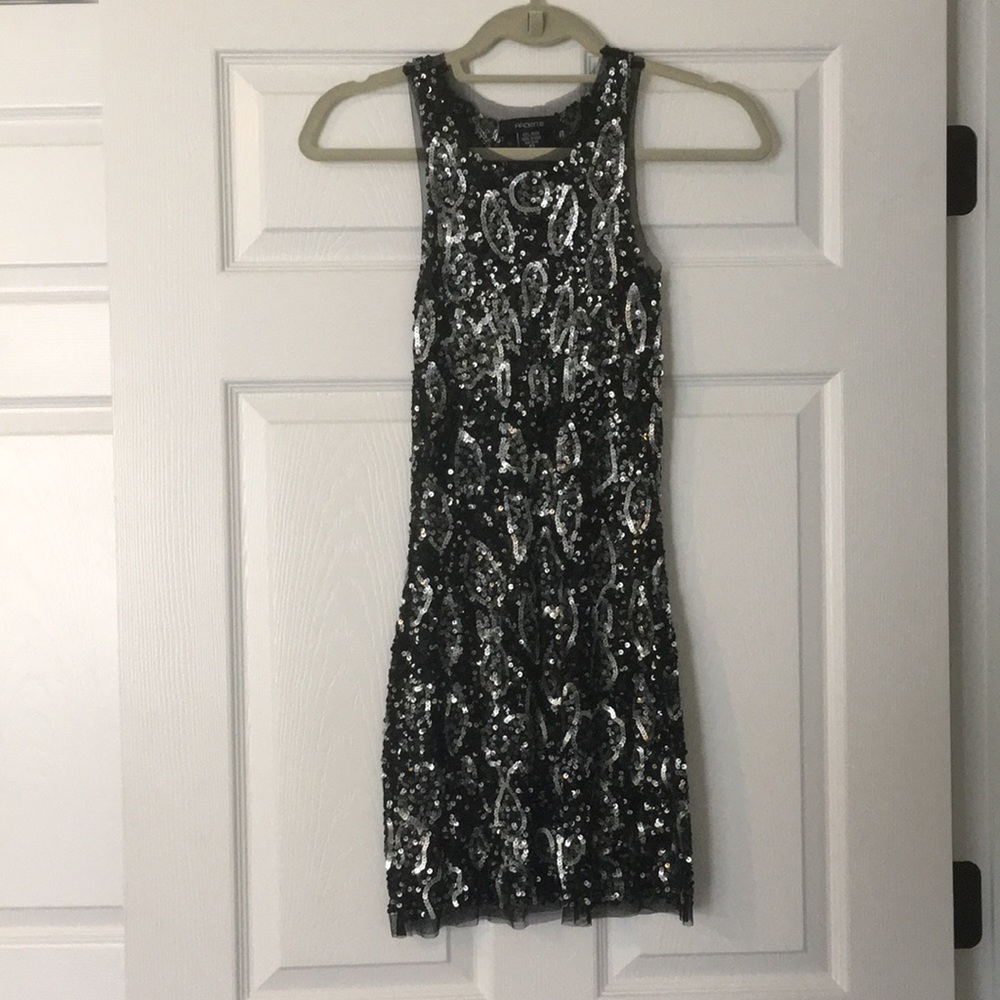 Black sheer Sequin dress or blouse